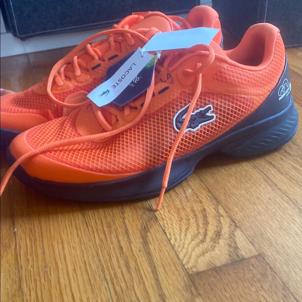 Lacoste Orange Athletic Sneakers